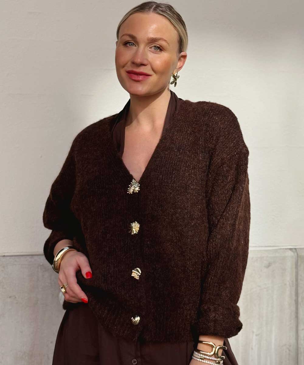 Cardigan - Brun