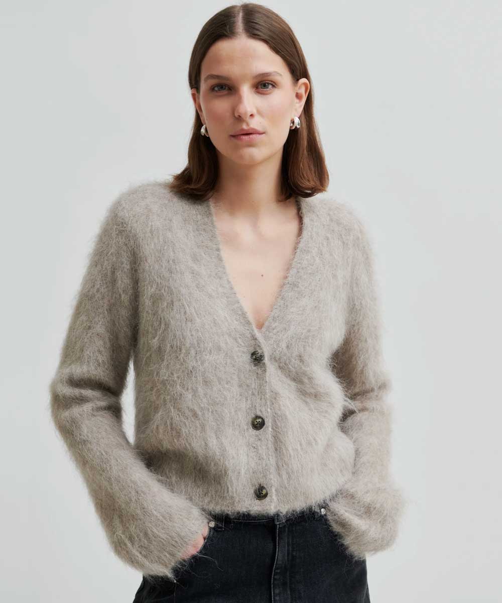 Knit Cardigan - Beige